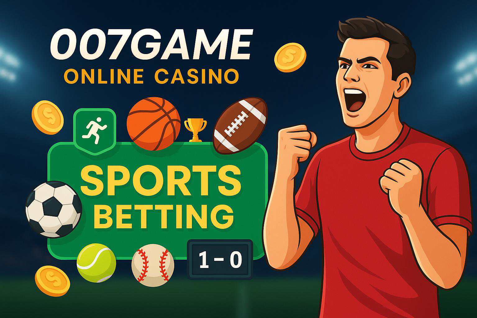 Apostas esportivas no cassino online 007GAME